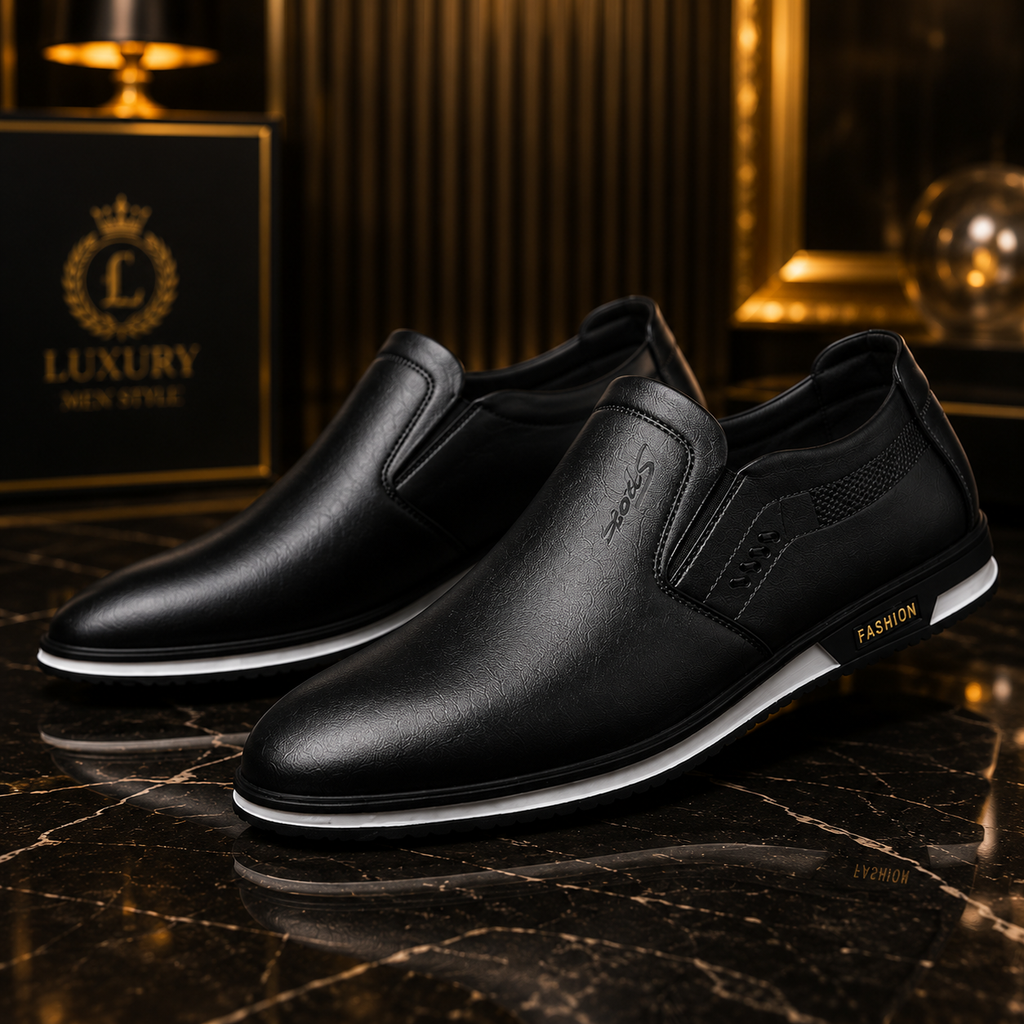 Luxus-Herren-Lederschuhe Bequeme Slipper Zum Reinschlüpfen Herren Mokassins Rutschfeste Fahrerschuhe Hochwertige Herrenschuhe Übergröße